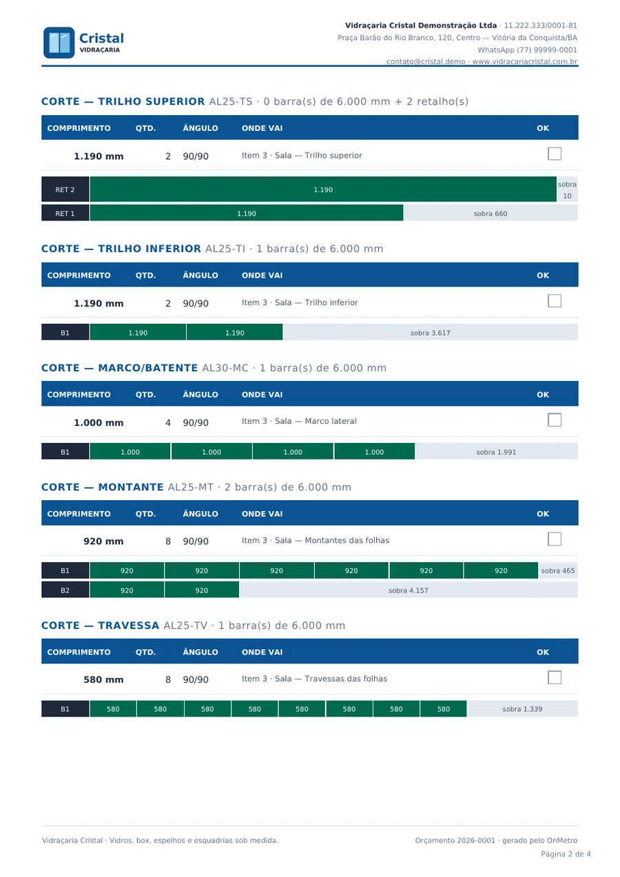 Ficha de produção (sem valores)